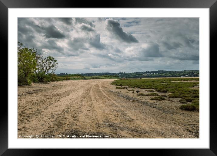 Beach Dunes at Red Wharf Bay Framed Mounted Print by Nick Hirst