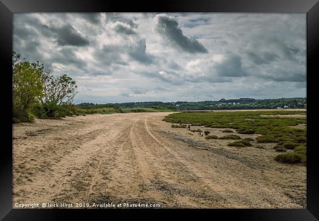 Beach Dunes at Red Wharf Bay Framed Print by Nick Hirst