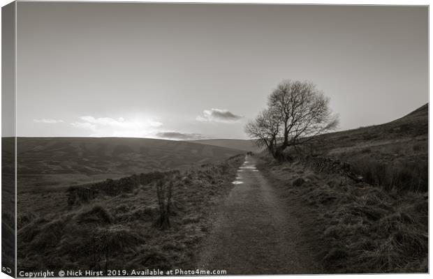 Goyt valley path Canvas Print by Nick Hirst
