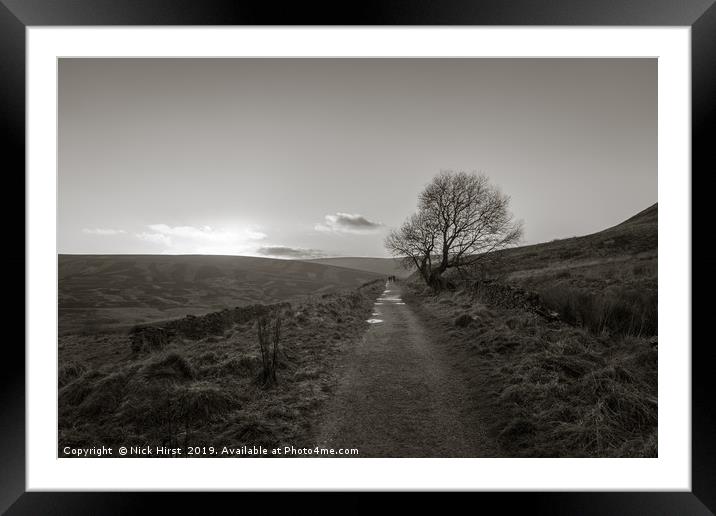 Goyt valley path Framed Mounted Print by Nick Hirst