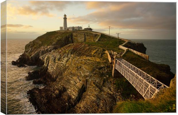 South Stack lighthouse Canvas Print by JC studios LRPS ARPS
