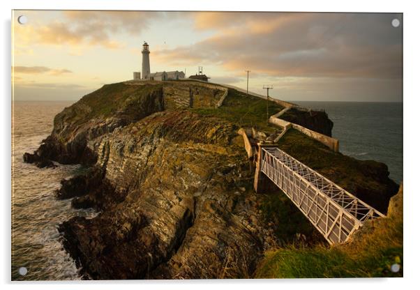 South Stack lighthouse Acrylic by JC studios LRPS ARPS