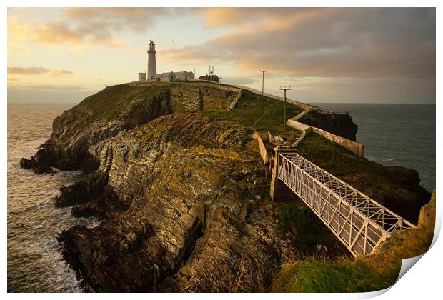 South Stack lighthouse Print by JC studios LRPS ARPS