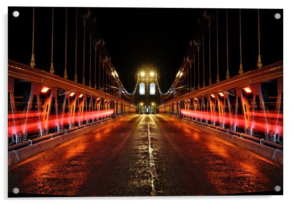 Menai Bridge  Acrylic by JC studios LRPS ARPS