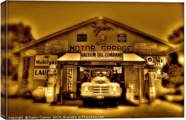 The garage Canvas Print by Danny Cannon