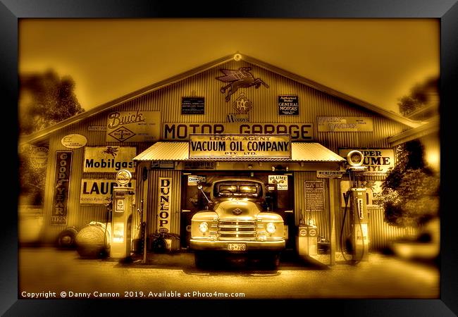 The garage Framed Print by Danny Cannon