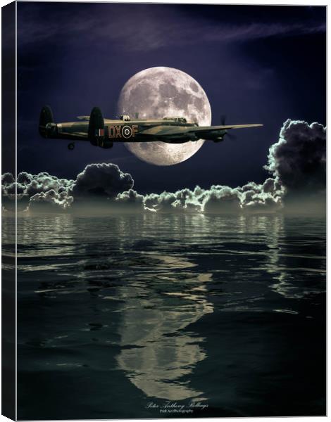 Solo by Moonlight Canvas Print by Peter Anthony Rollings