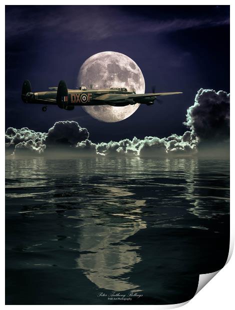 Solo by Moonlight Print by Peter Anthony Rollings