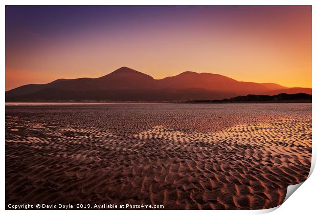 Where The Mournes Sweep Down To The Sea Print by David Doyle