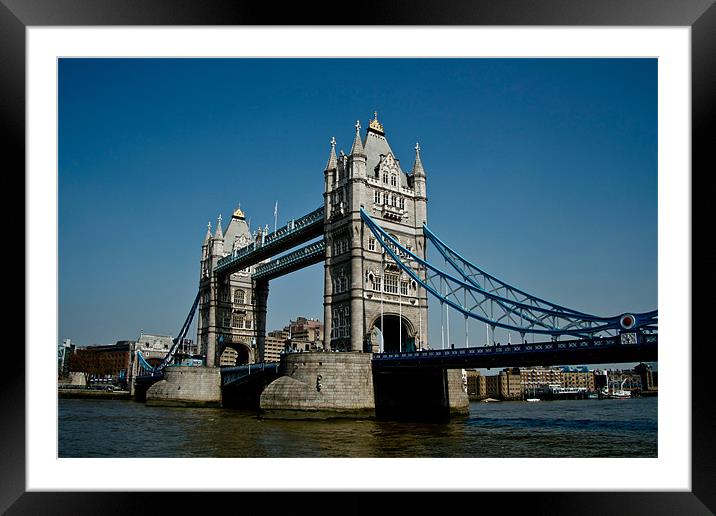 Tower Bridge London UK Framed Mounted Print by Dawn O'Connor