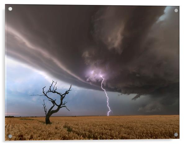 The Waynoka Storm  Acrylic by John Finney