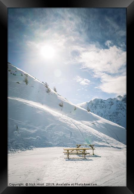 Sunny lunch stop Framed Print by Nick Hirst