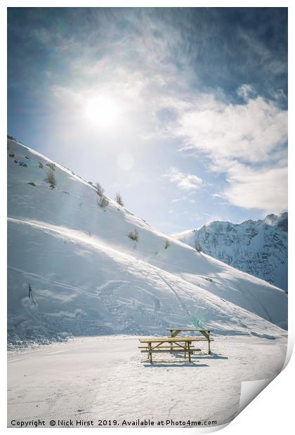 Sunny lunch stop Print by Nick Hirst