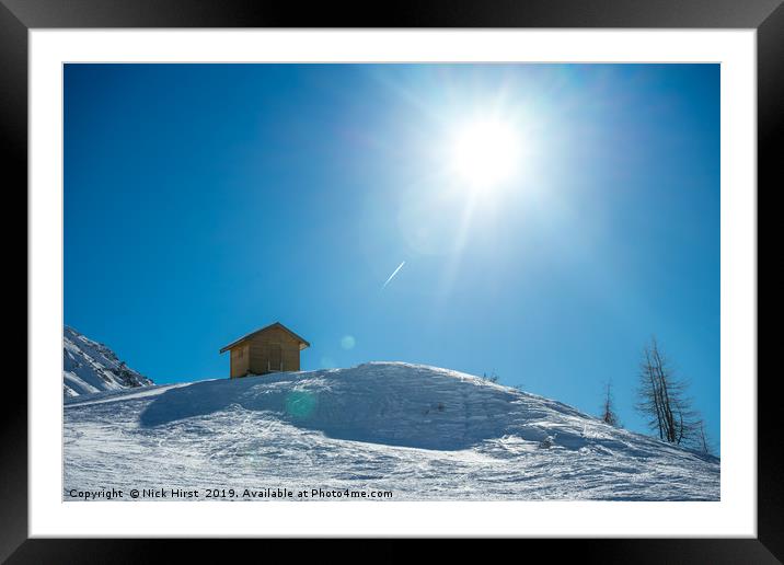 Hut in the Sunshine Framed Mounted Print by Nick Hirst