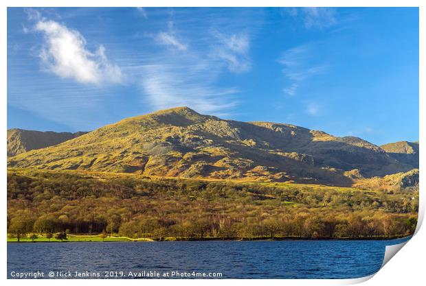 Coniston Old Man Lake District Print by Nick Jenkins