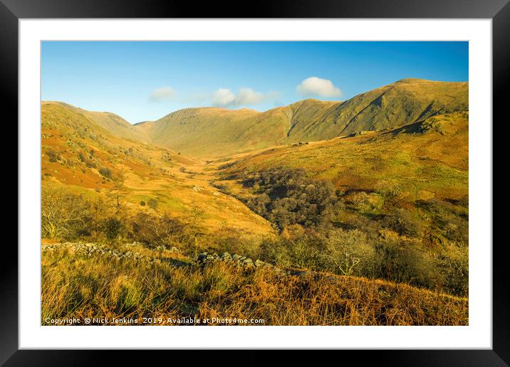 The Upper Troutbeck Valley Lake District National  Framed Mounted Print by Nick Jenkins
