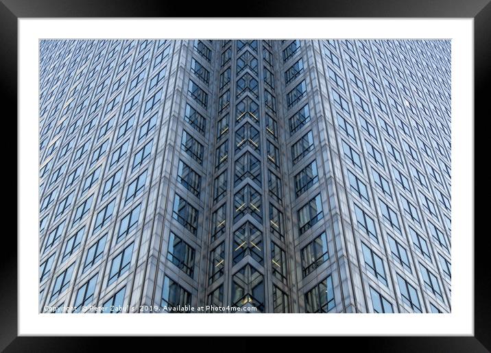 One Canada Square Framed Mounted Print by Peter Zabulis