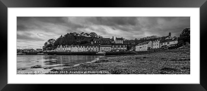 Portree quay, monochrome conversion.  Framed Mounted Print by Richard Smith