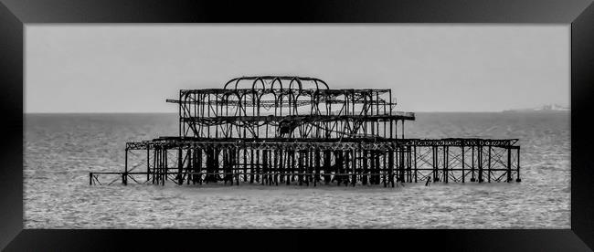 The Haunting Beauty of Brightons West Pier Framed Print by Beryl Curran