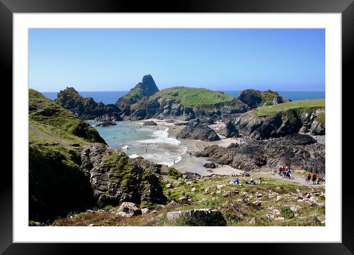Kynance Cove Framed Mounted Print by Nathalie Hales