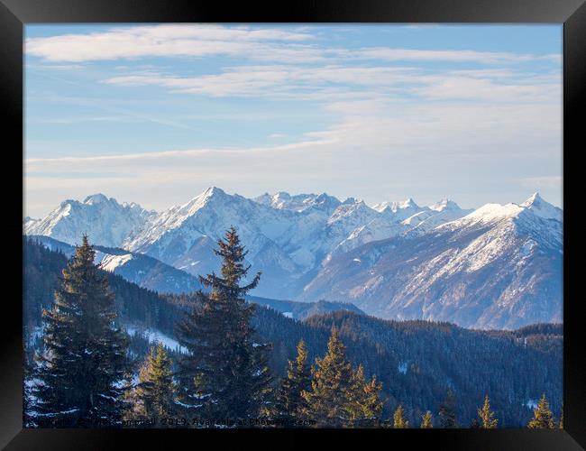 Austrian Mountains Framed Print by Keith Campbell