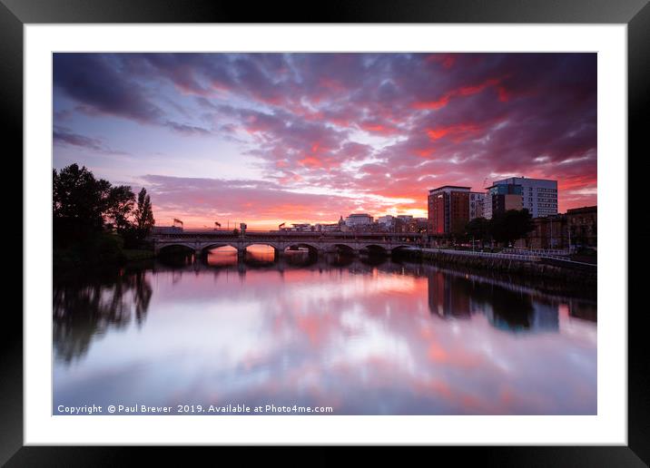 The River Clyde  Framed Mounted Print by Paul Brewer