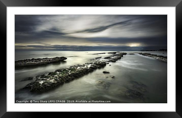GOAT LEDGE, HASTINGS, EAST SUSSEX Framed Mounted Print by Tony Sharp LRPS CPAGB