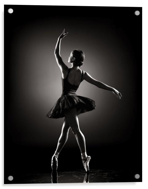 Ballerina dancing Acrylic by Johan Swanepoel