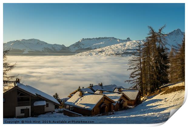 Living on the edge of the Sky Print by Nick Hirst