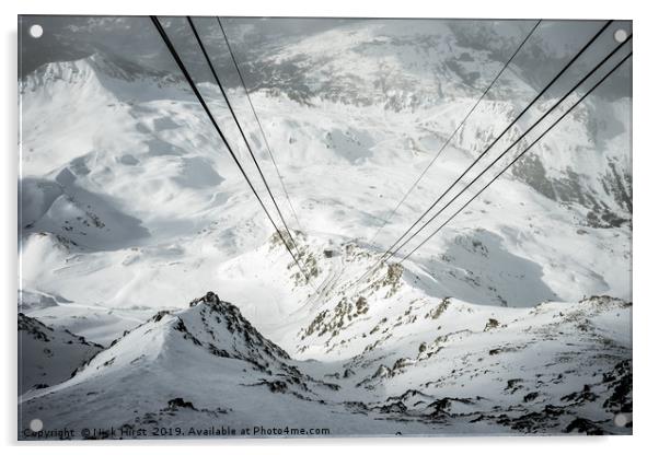 View from the cable car Acrylic by Nick Hirst