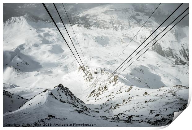 View from the cable car Print by Nick Hirst