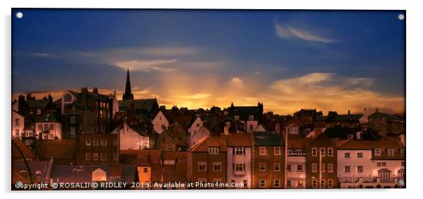 "Lighting Up Whitby" Acrylic by ROS RIDLEY