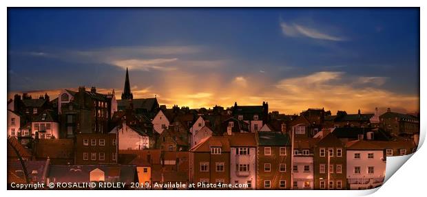 "Lighting Up Whitby" Print by ROS RIDLEY