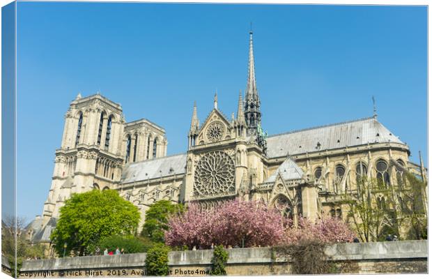 Notre Dame in the Spring Canvas Print by Nick Hirst