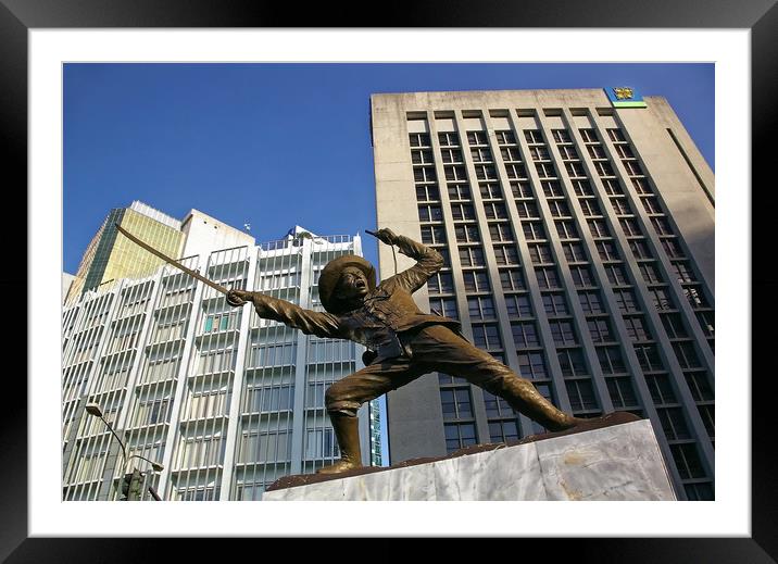 Pio Del Pilar Statue, Makati City  Framed Mounted Print by Pinoy Images