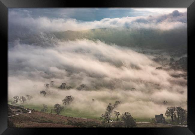 Hope Valley Inversion, Peak District Framed Print by John Finney
