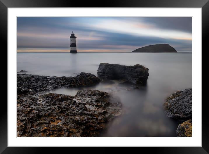 Penmon Lighthouse Framed Mounted Print by Ray Tickle