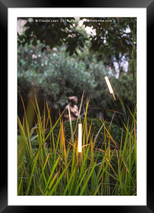 Light Vision in the Garden #2 Vertical Framed Mounted Print by Claudio Lepri