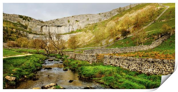  Approaching Malham Cove  Print by Diana Mower