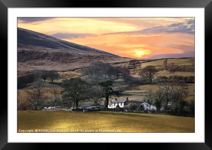 "Magic sunrise over Loweswater" Framed Mounted Print by ROS RIDLEY