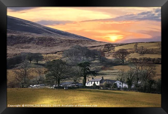 "Magic sunrise over Loweswater" Framed Print by ROS RIDLEY