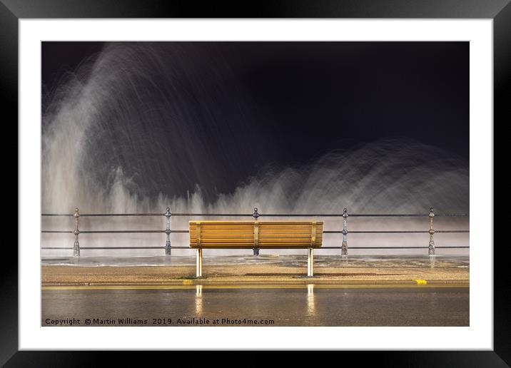 Not a dry seat in the house. Framed Mounted Print by Martin Williams
