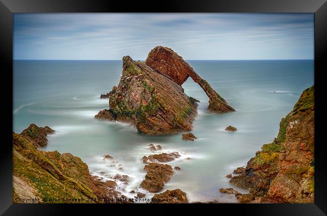 Bow Fiddle Rock Framed Print by Alan Simpson