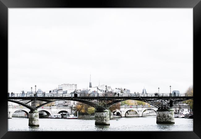 Pont des Arts Bridge Paris Framed Print by Hannan Images