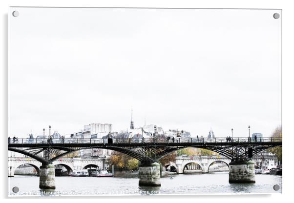 Pont des Arts Bridge Paris Acrylic by Hannan Images