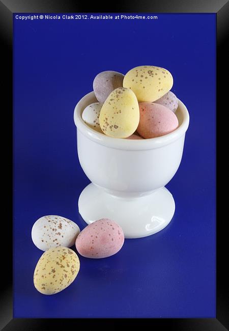Mini Easter Eggs Framed Print by Nicola Clark