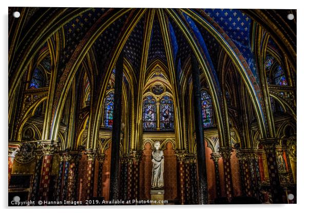 Sainte Chapelle Acrylic by Hannan Images