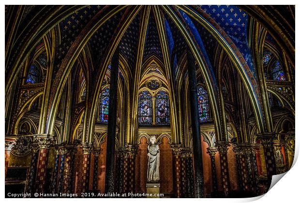 Sainte Chapelle Print by Hannan Images