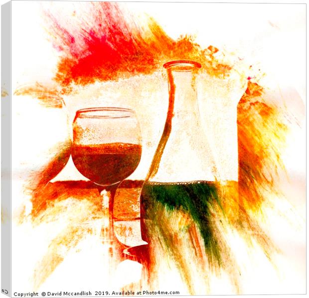  Drinks and Sunshine                               Canvas Print by David Mccandlish