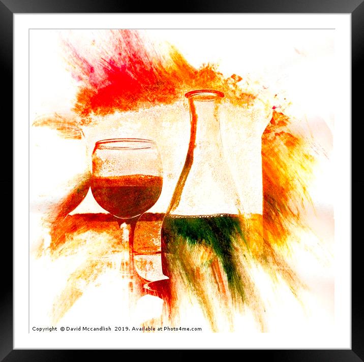  Drinks and Sunshine                               Framed Mounted Print by David Mccandlish